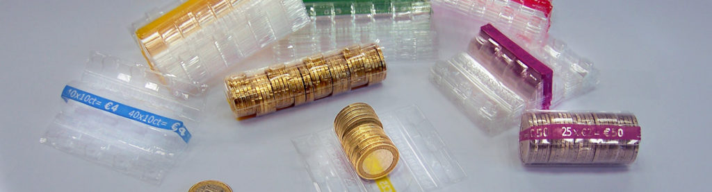 Tubes plastique pour pièces de monnaie - orfix